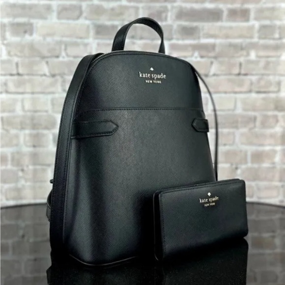 KATE SPADE NEW YORK STACI DOME LEATHER BACKPACK SHOULDER BAG WALLET SET main image 5